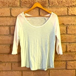 Express Mint Baseball Tee